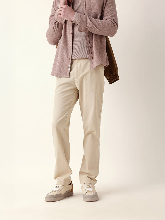 Men Solid Formal Trouser