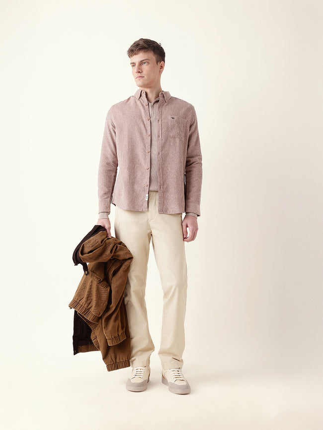 Men Solid Formal Trouser