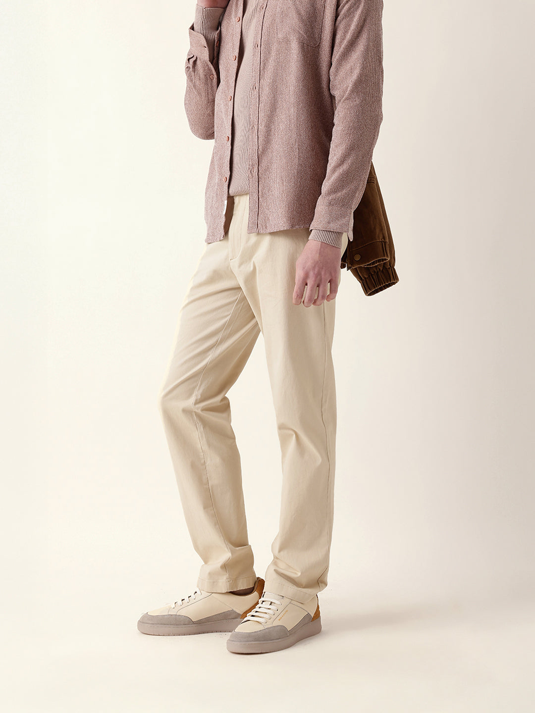Men Solid Formal Trouser