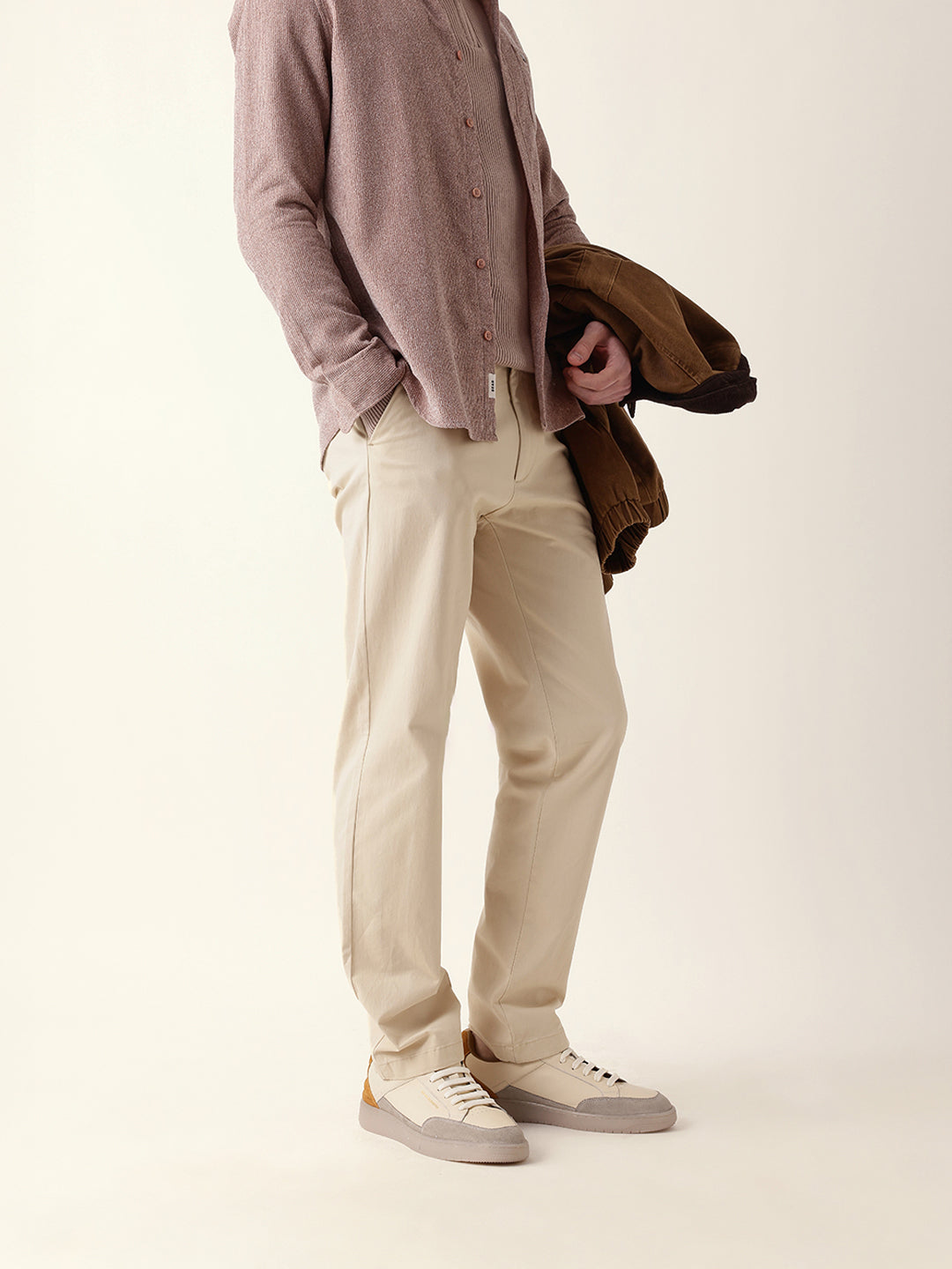 Men Solid Formal Trouser