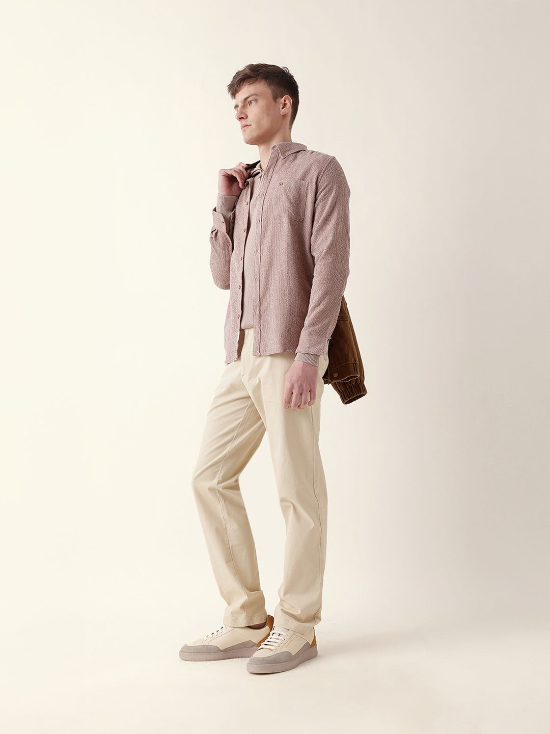 Men Solid Formal Trouser