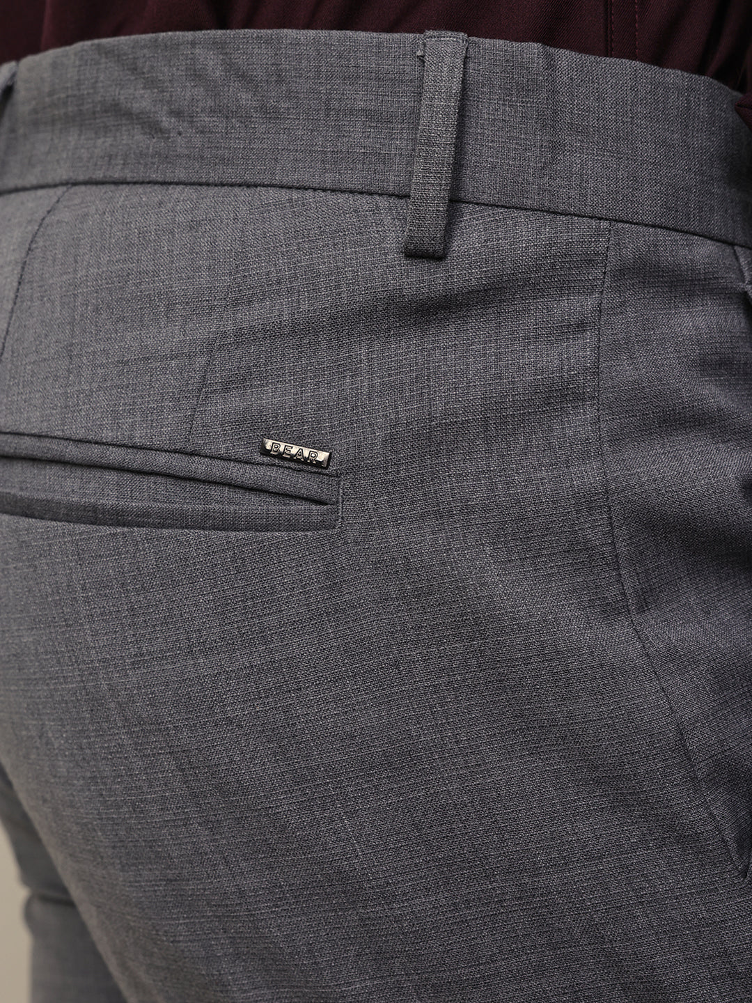 Men Solid Formal Trouser