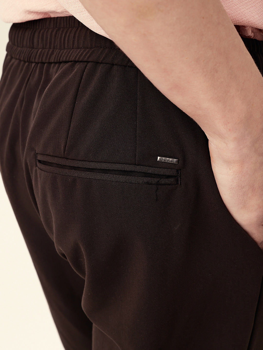 Men Solid Formal Trouser