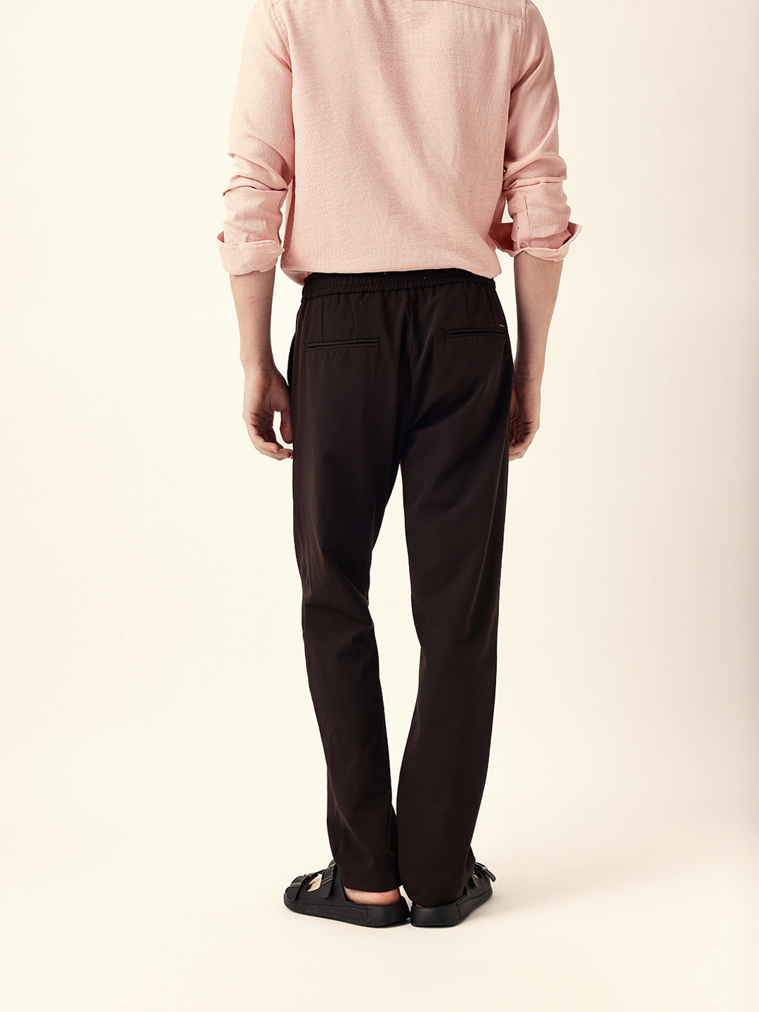 Men Solid Formal Trouser