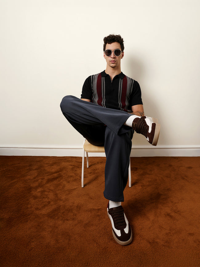 Men Solid Casual Trouser