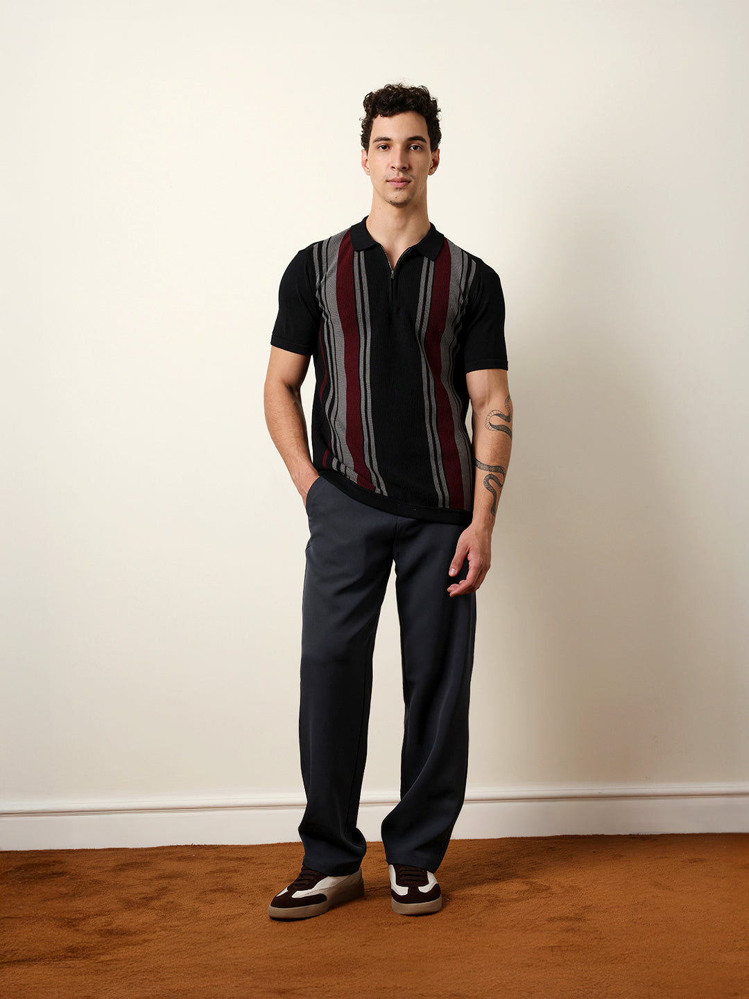 Men Solid Casual Trouser