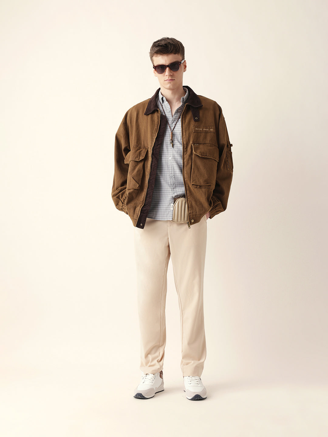 Men Solid Formal Trouser
