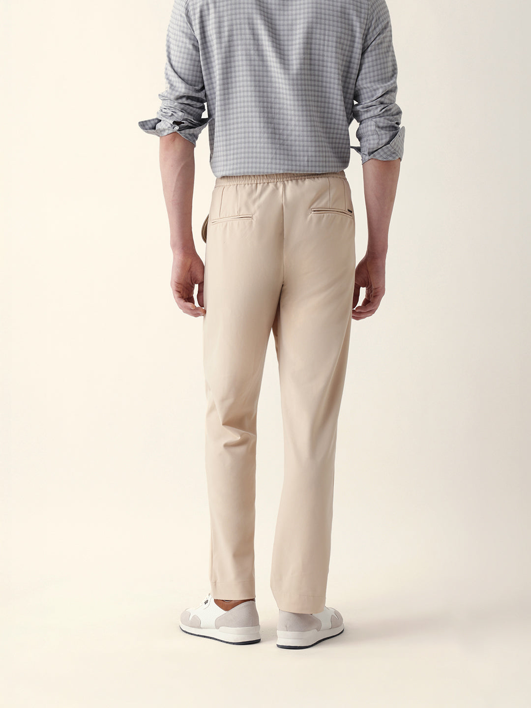 Men Solid Formal Trouser
