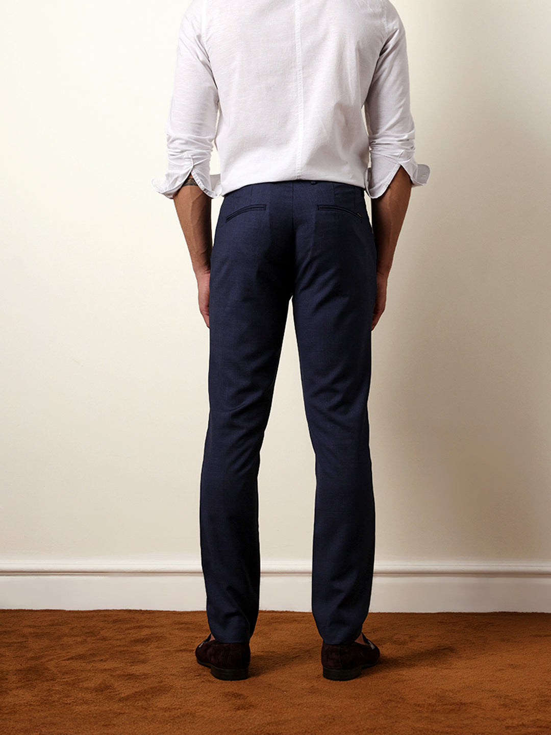 Men Solid Formal Trouser