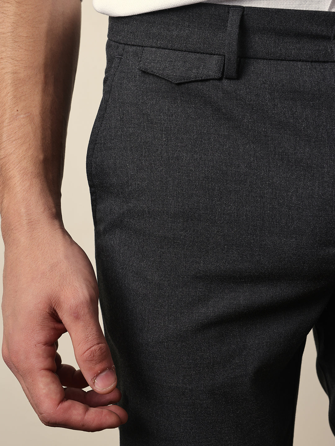 Men Solid Formal Trouser