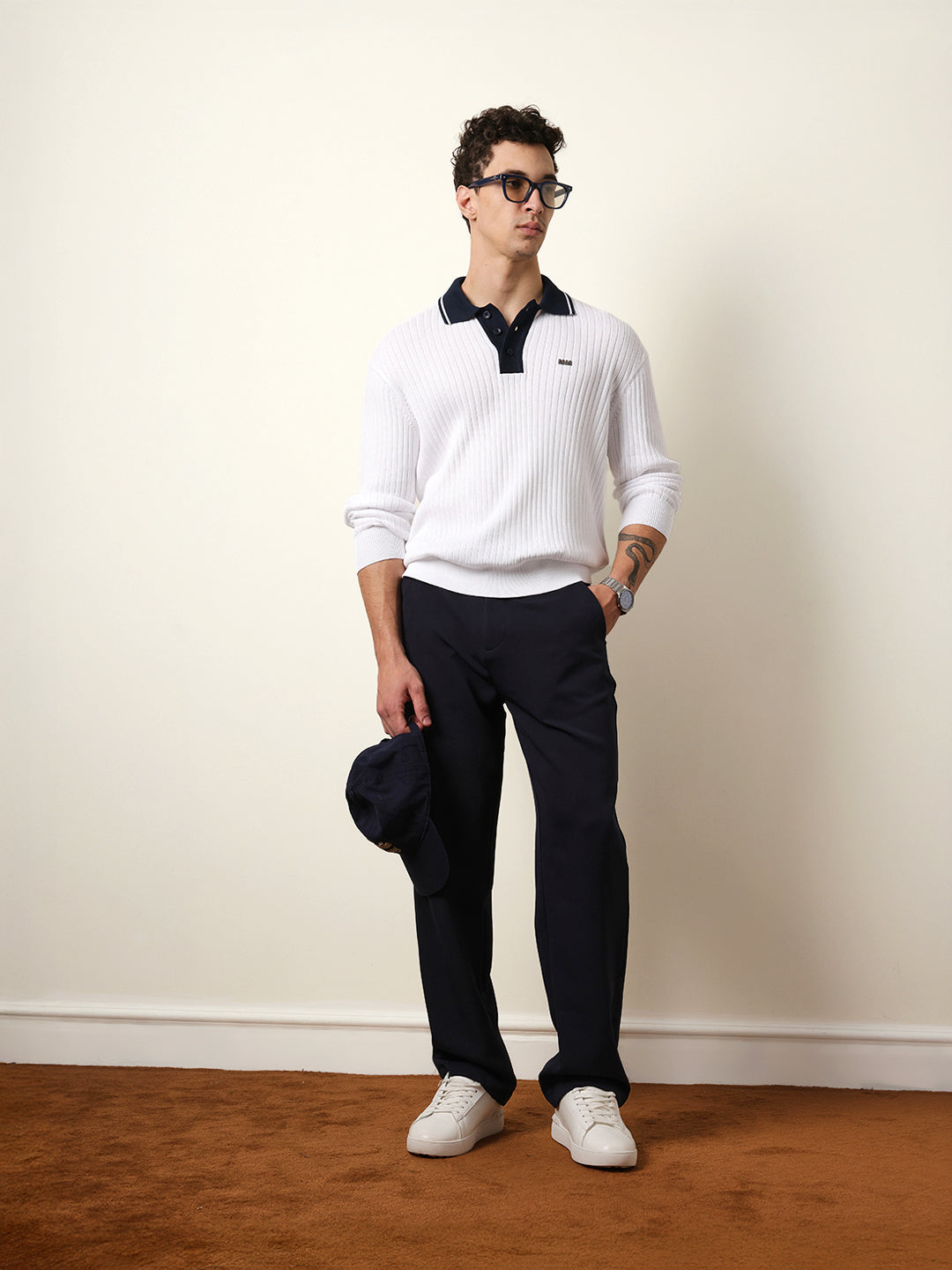 Men Solid Casual Trouser