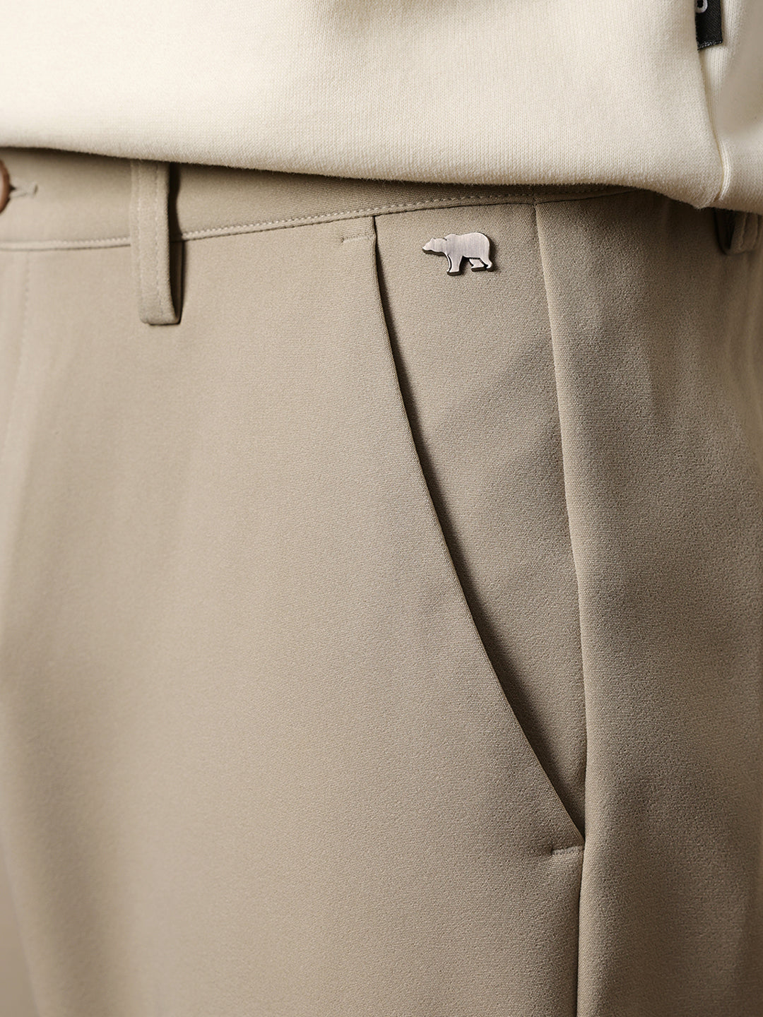 Men Solid Casual Trouser