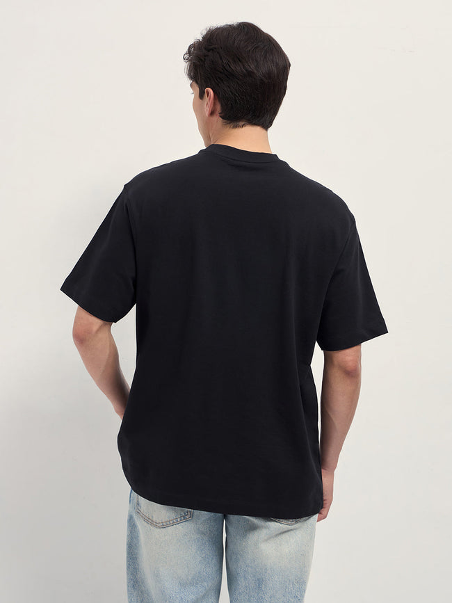 Men Black Oversized T-Shirt
