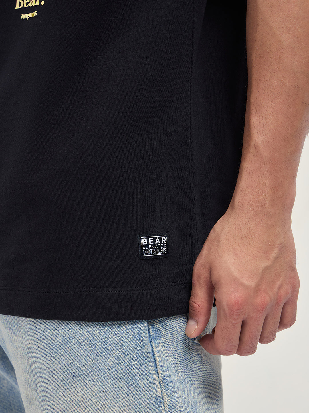 Men Black Oversized T-Shirt