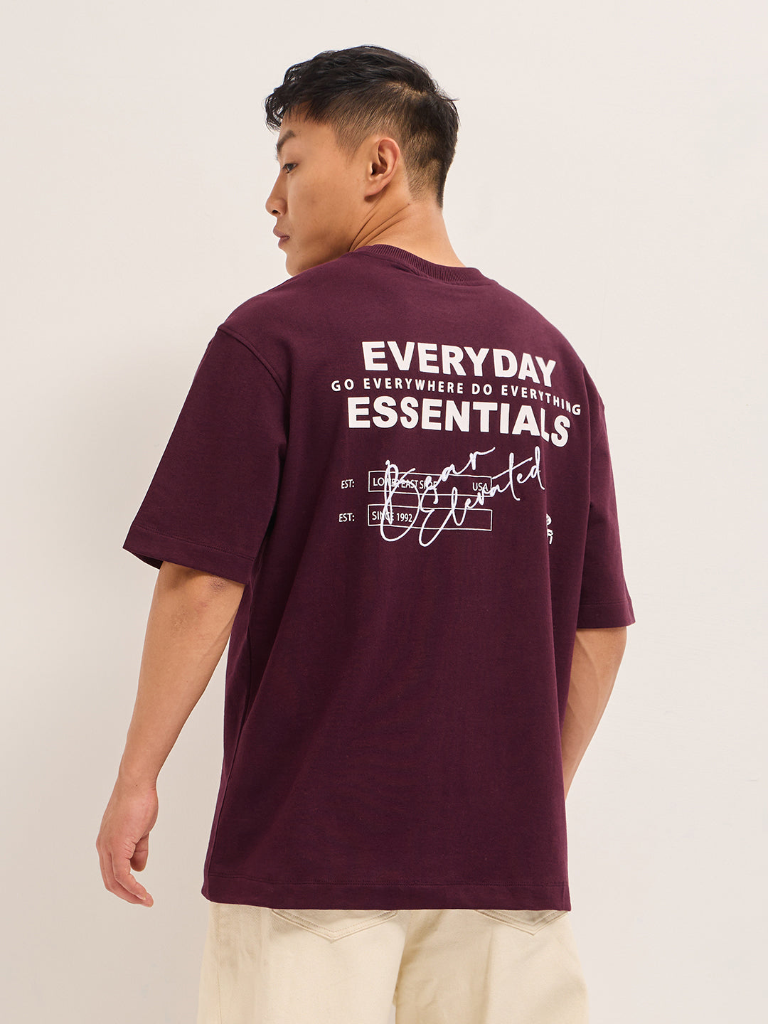 Men Shark Tank Limited Edition Maroon Crew Tee