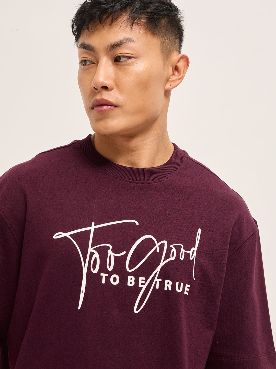 Men Shark Tank Limited Edition Maroon Crew Tee