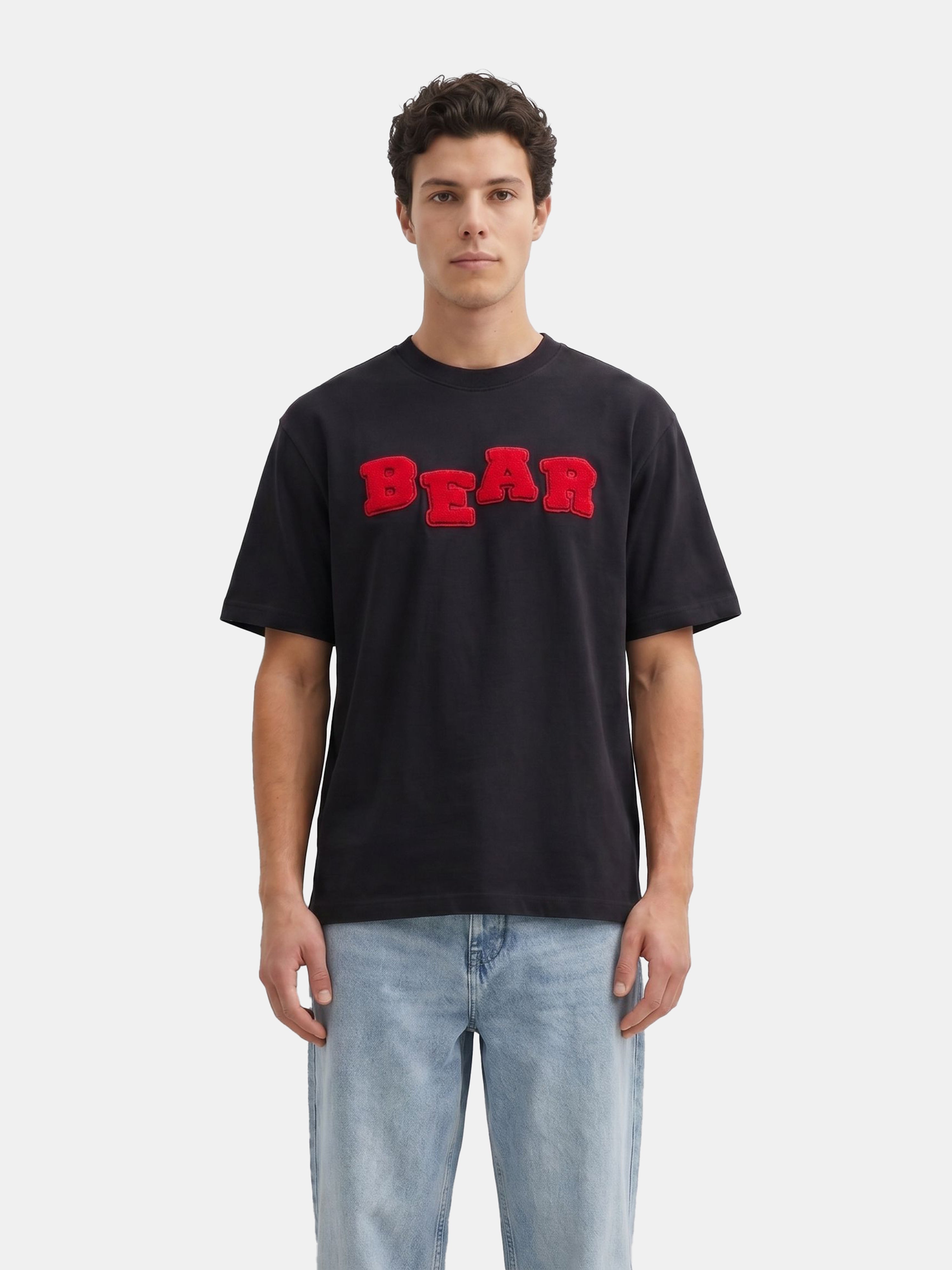 Men Black  Cotton T-Shirt
