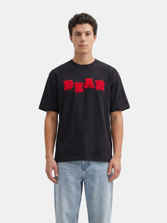 Men Black  Cotton T-Shirt