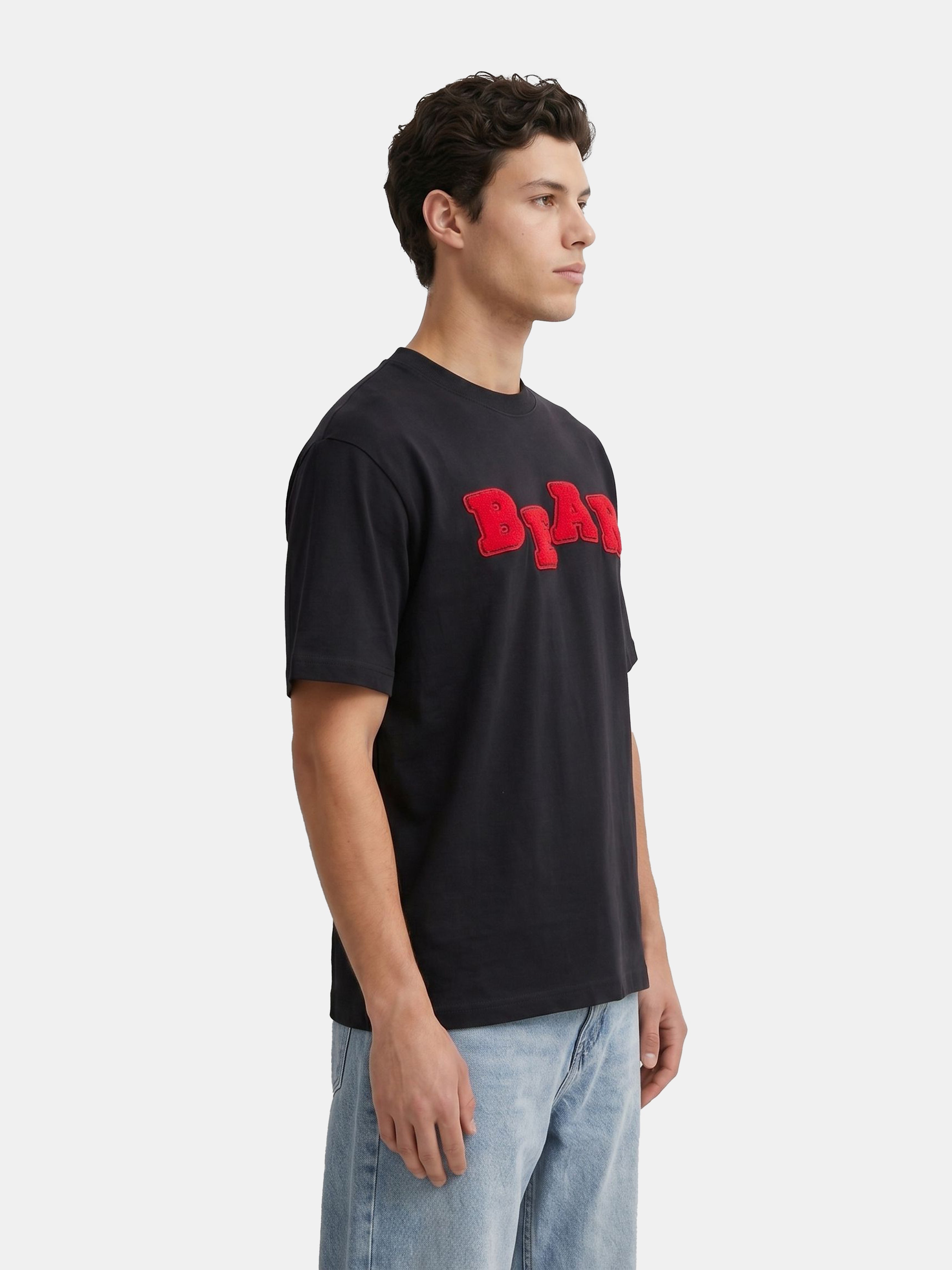 Men Black  Cotton T-Shirt