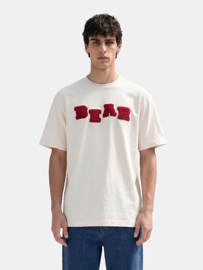 Men Off White  Cotton T-Shirt