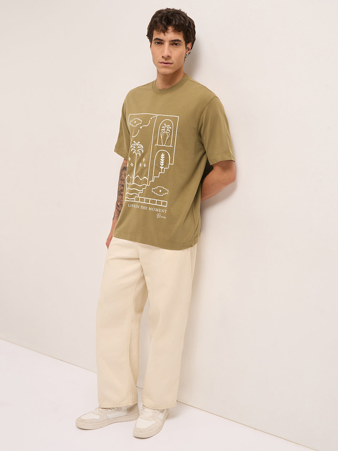 Men Pure Cotton T-Shirt
