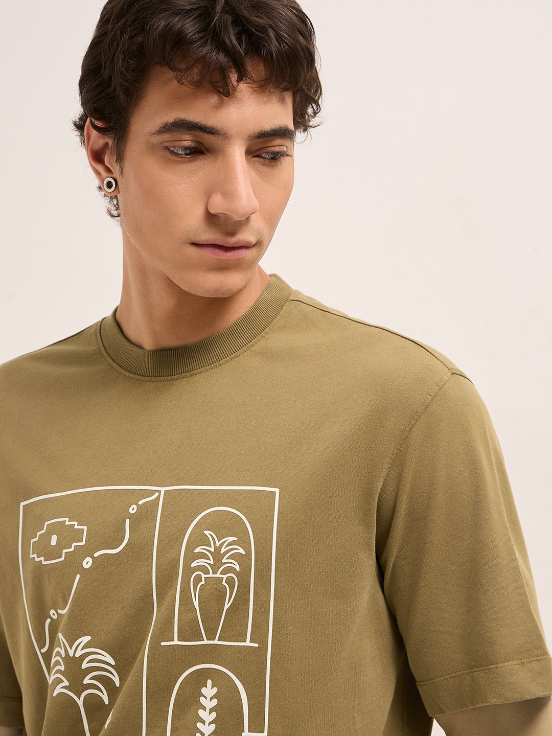 Men Pure Cotton T-Shirt