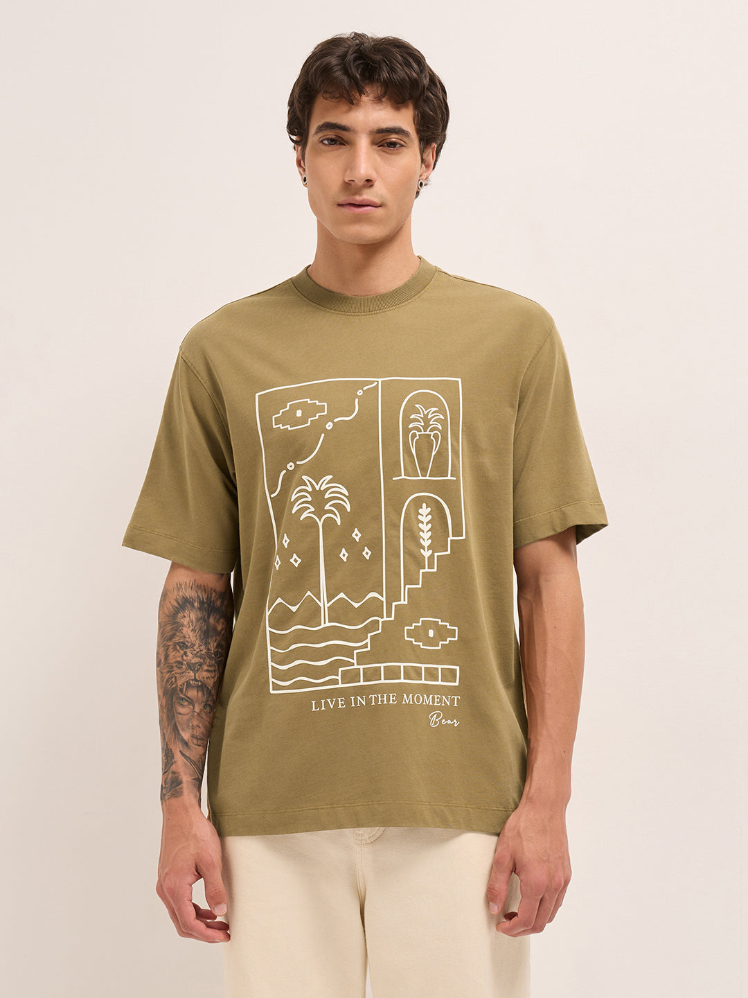 Men Pure Cotton T-Shirt
