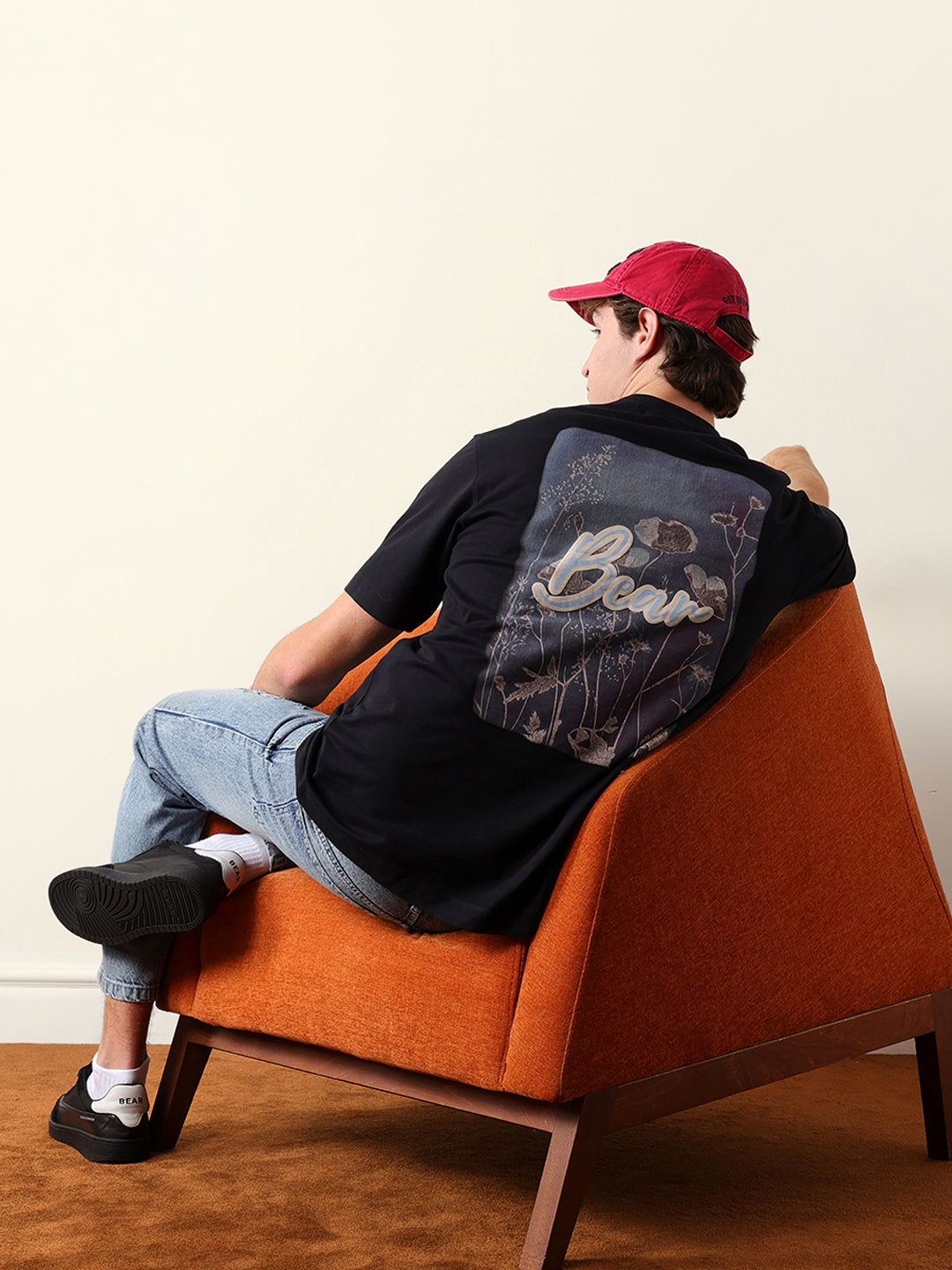 Men Pure Cotton Crew Neck Tshirt