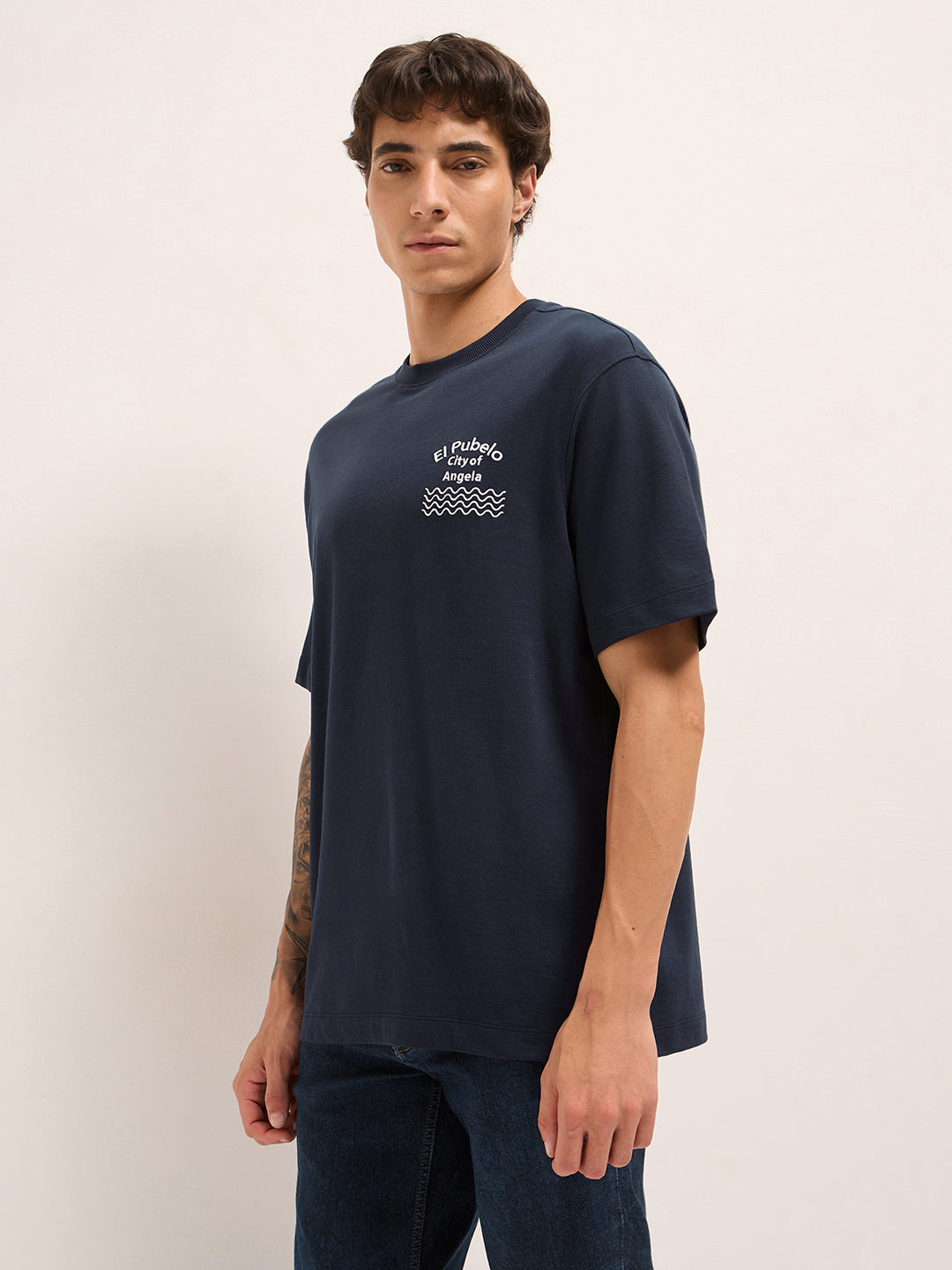 Men Pure Cotton T-Shirt