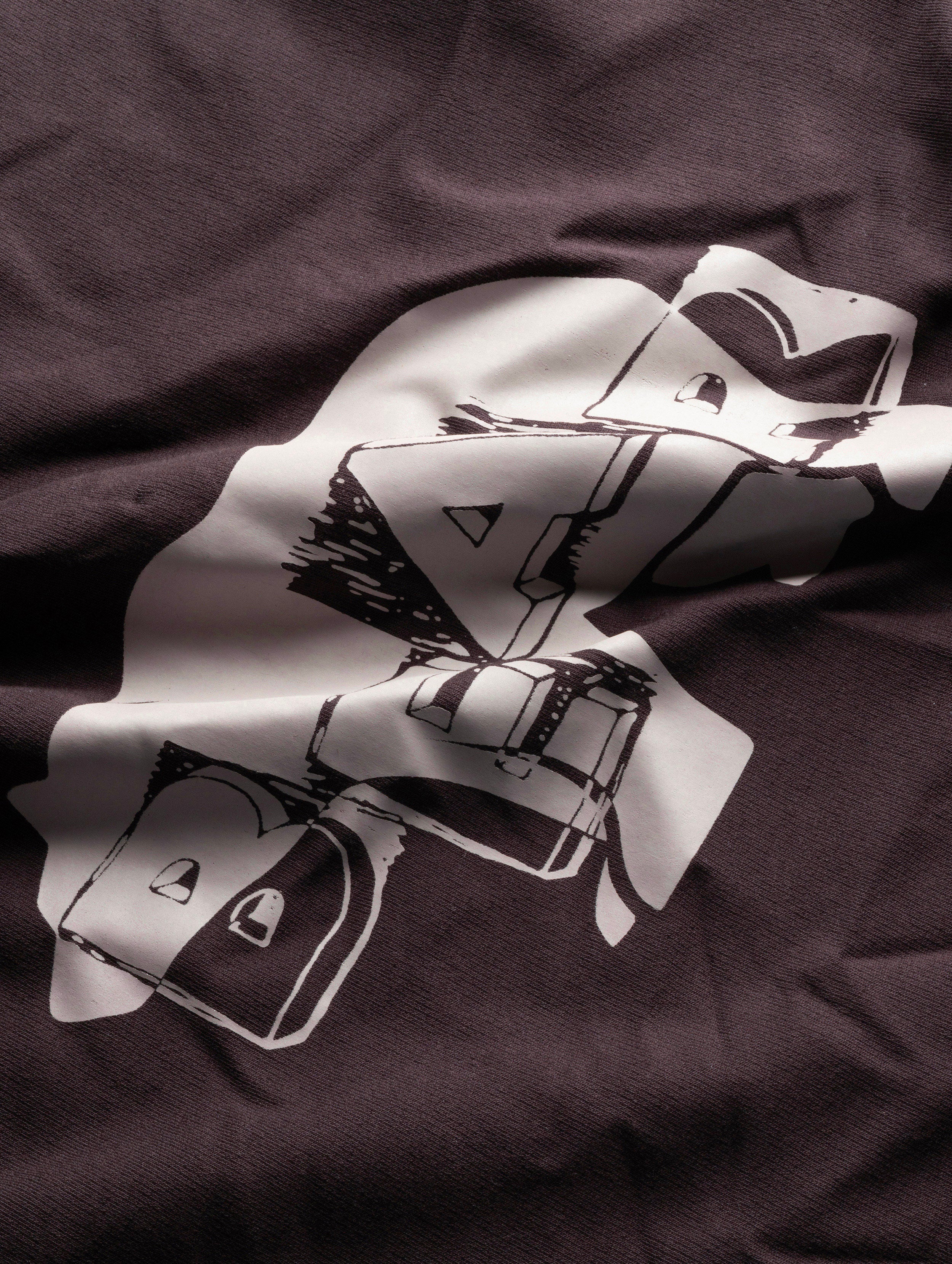 Men Brown Cotton Printed T-Shirt
