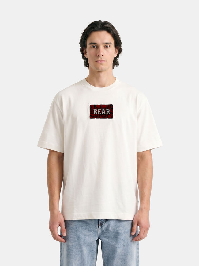 Men Off White Graphic Cotton T-Shirt