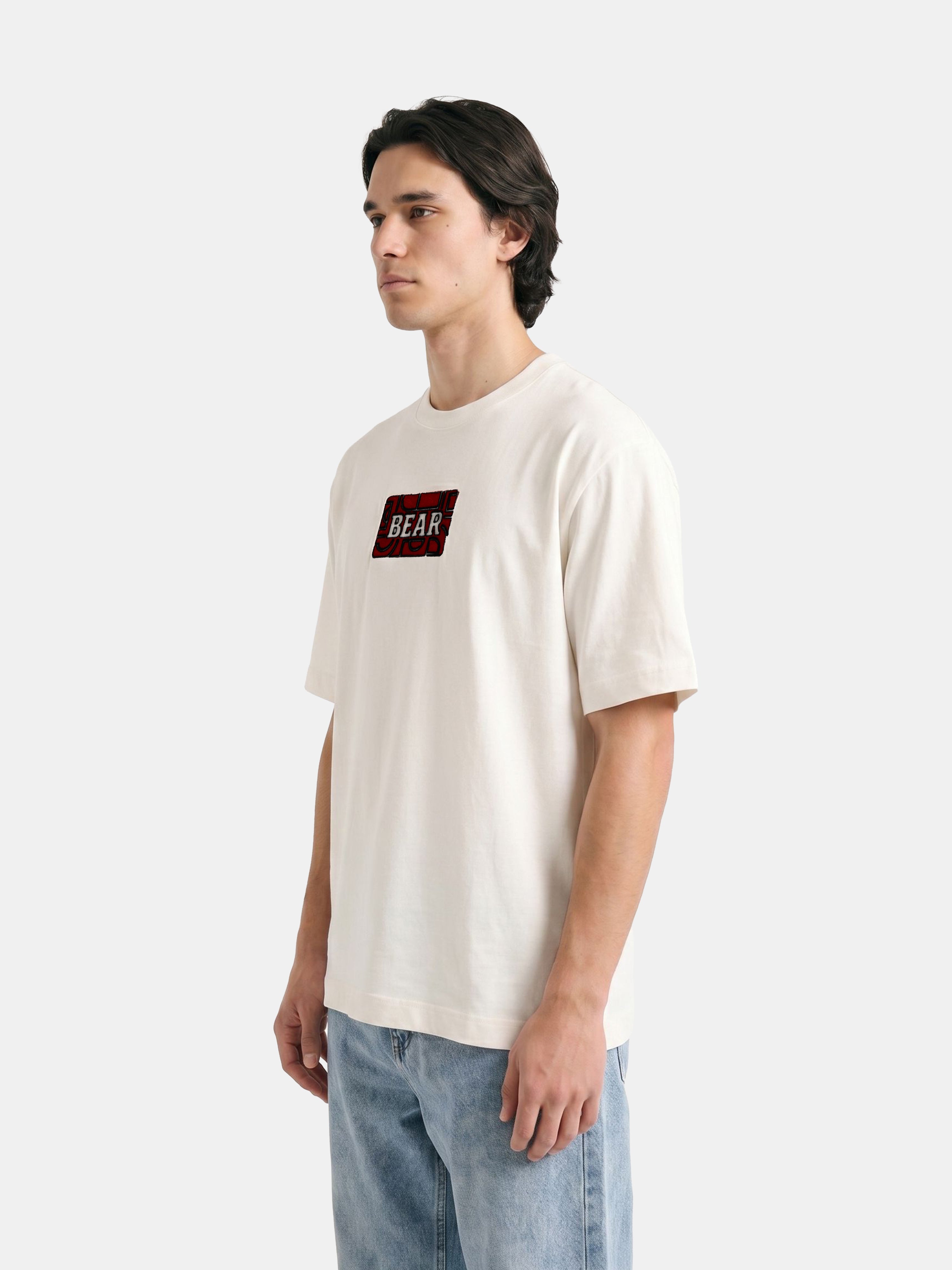 Men Off White Graphic Cotton T-Shirt