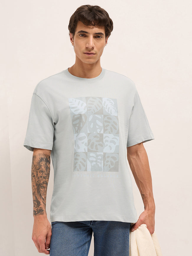 Men Pure Cotton Graphic Printed T-Shirt