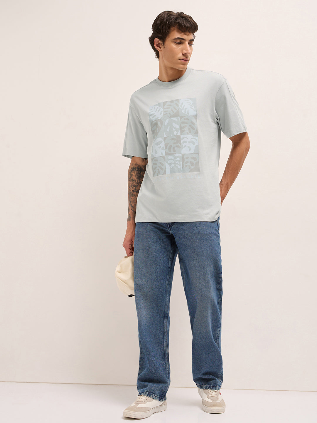 Men Pure Cotton Graphic Printed T-Shirt