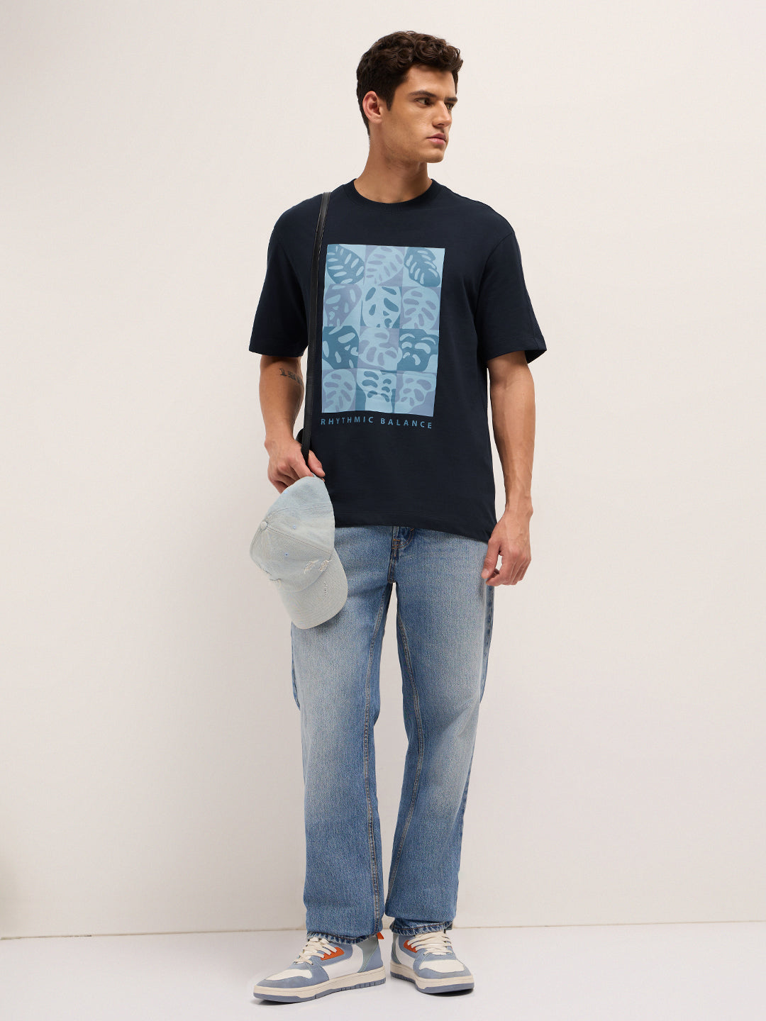 Men Cotton Graphic Printed Oversize Tshirt