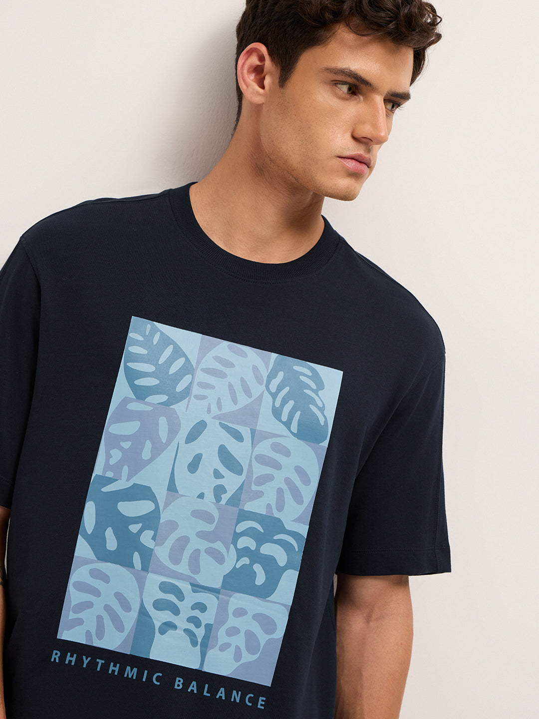 Men Cotton Graphic Printed Oversize Tshirt