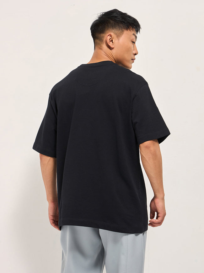 Men Black Oversized T-Shirt