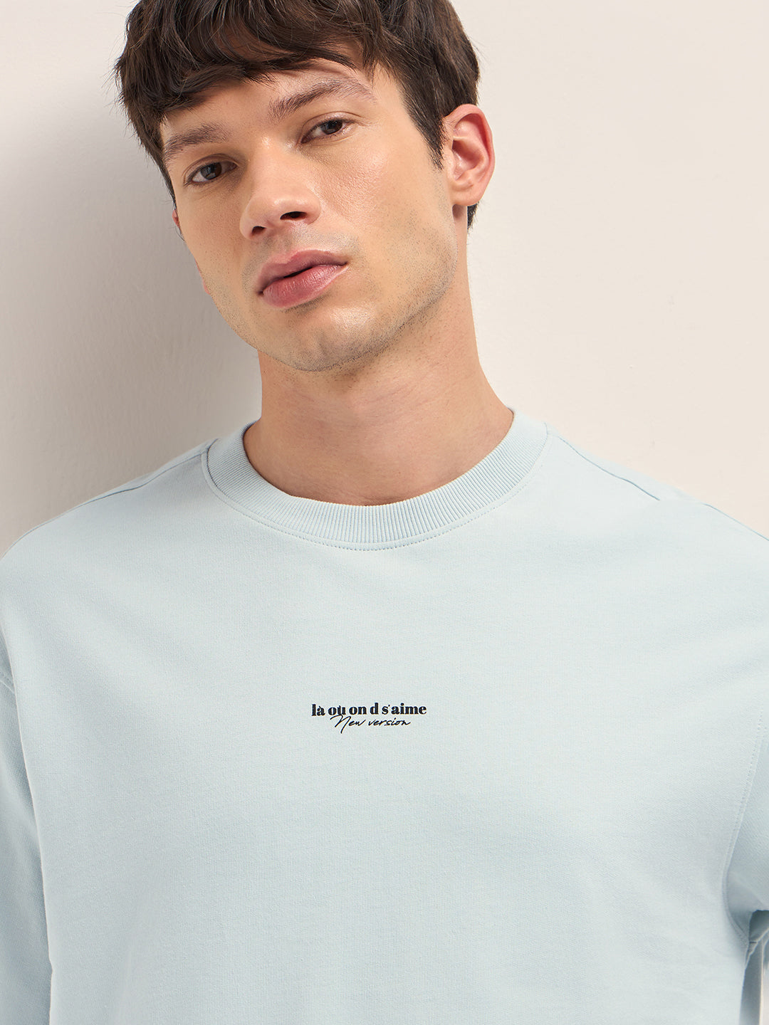 Men Cotton Crew Neck Printed Tshirt