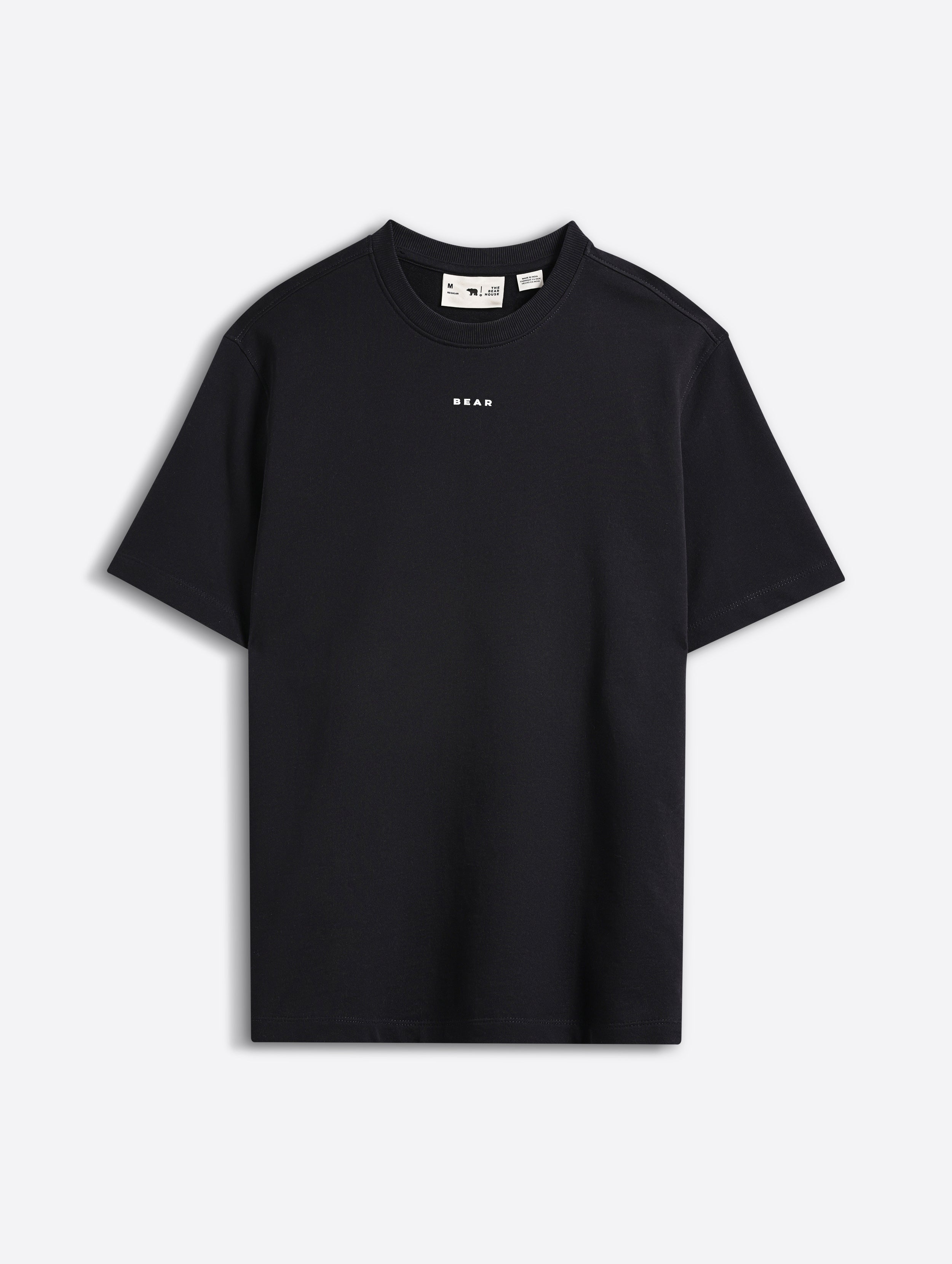 Men Black Cotton Printed T-Shirt