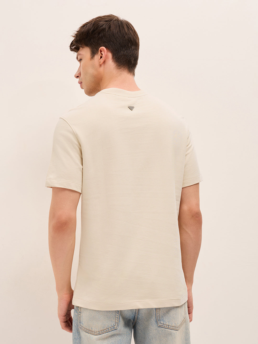 Men Pure Cotton Crew Neck T-Shirt