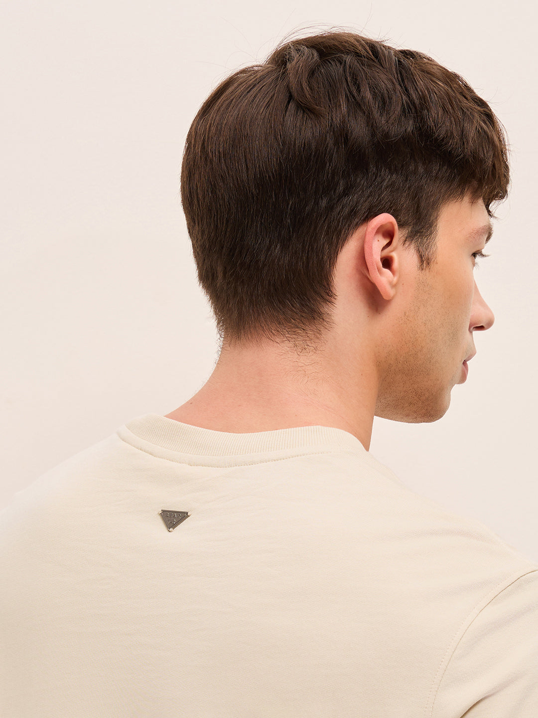 Men Pure Cotton Crew Neck T-Shirt