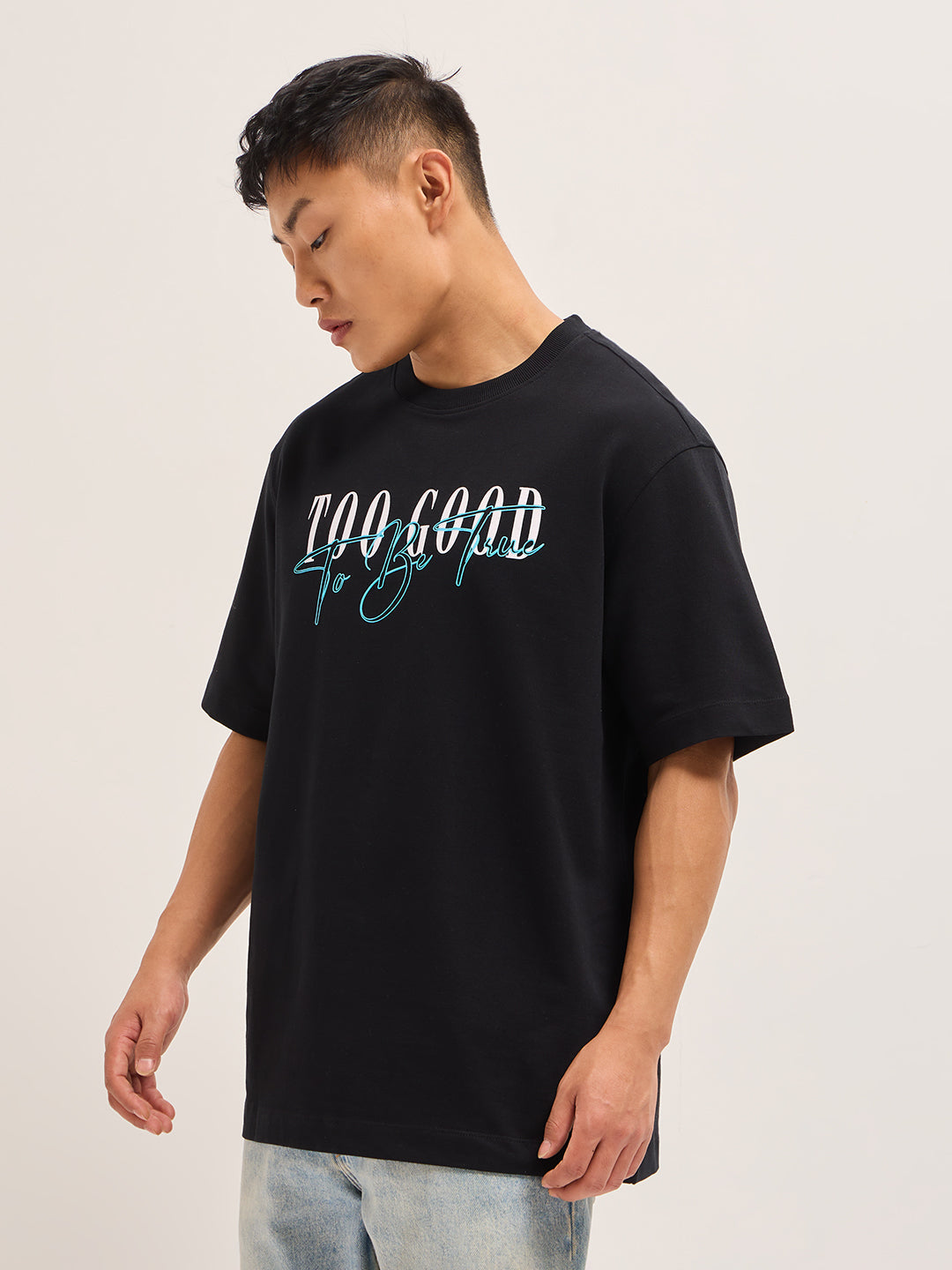 Men Shark Tank Limited Edition Black Crew Tee