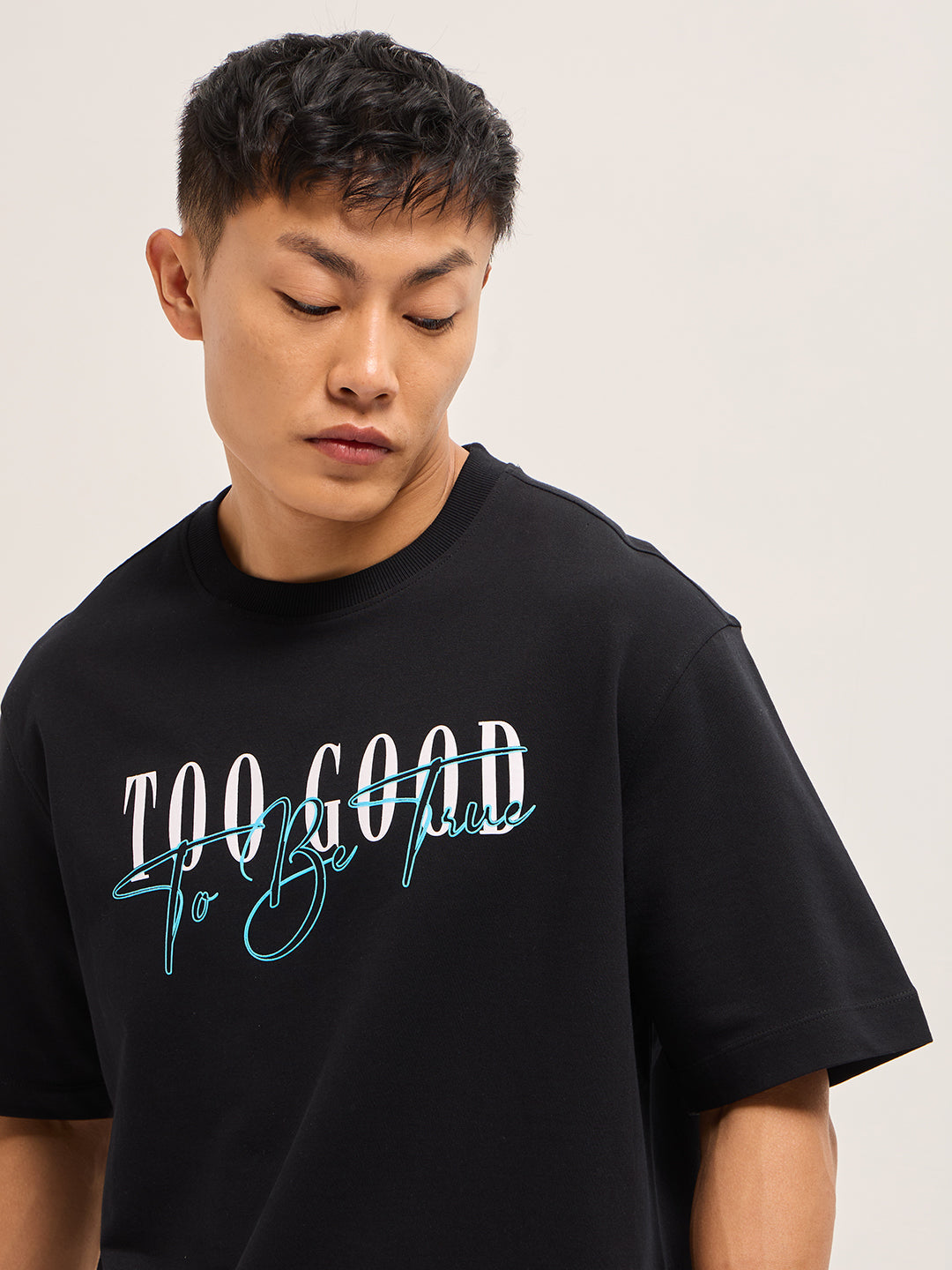Men Shark Tank Limited Edition Black Crew Tee