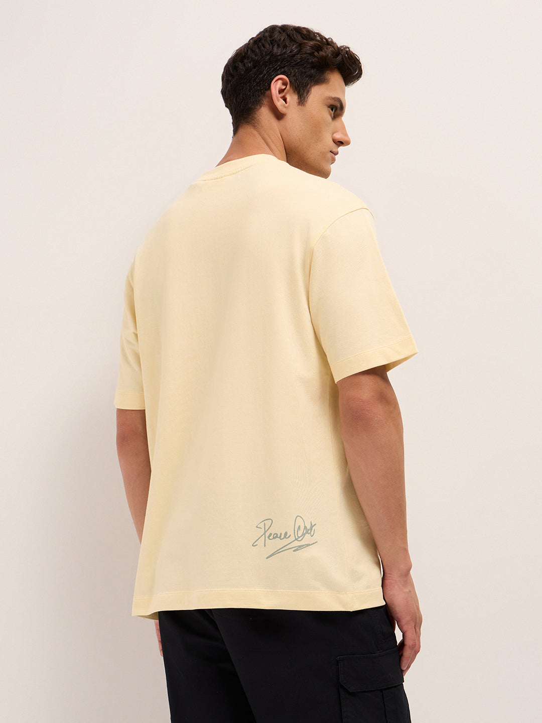 Men Cotton Graphic Printed Oversize Tshirt