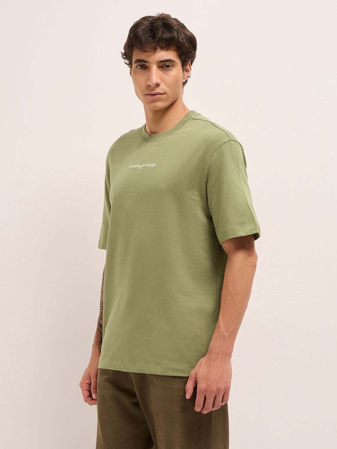 Men Pure Cotton T-Shirt