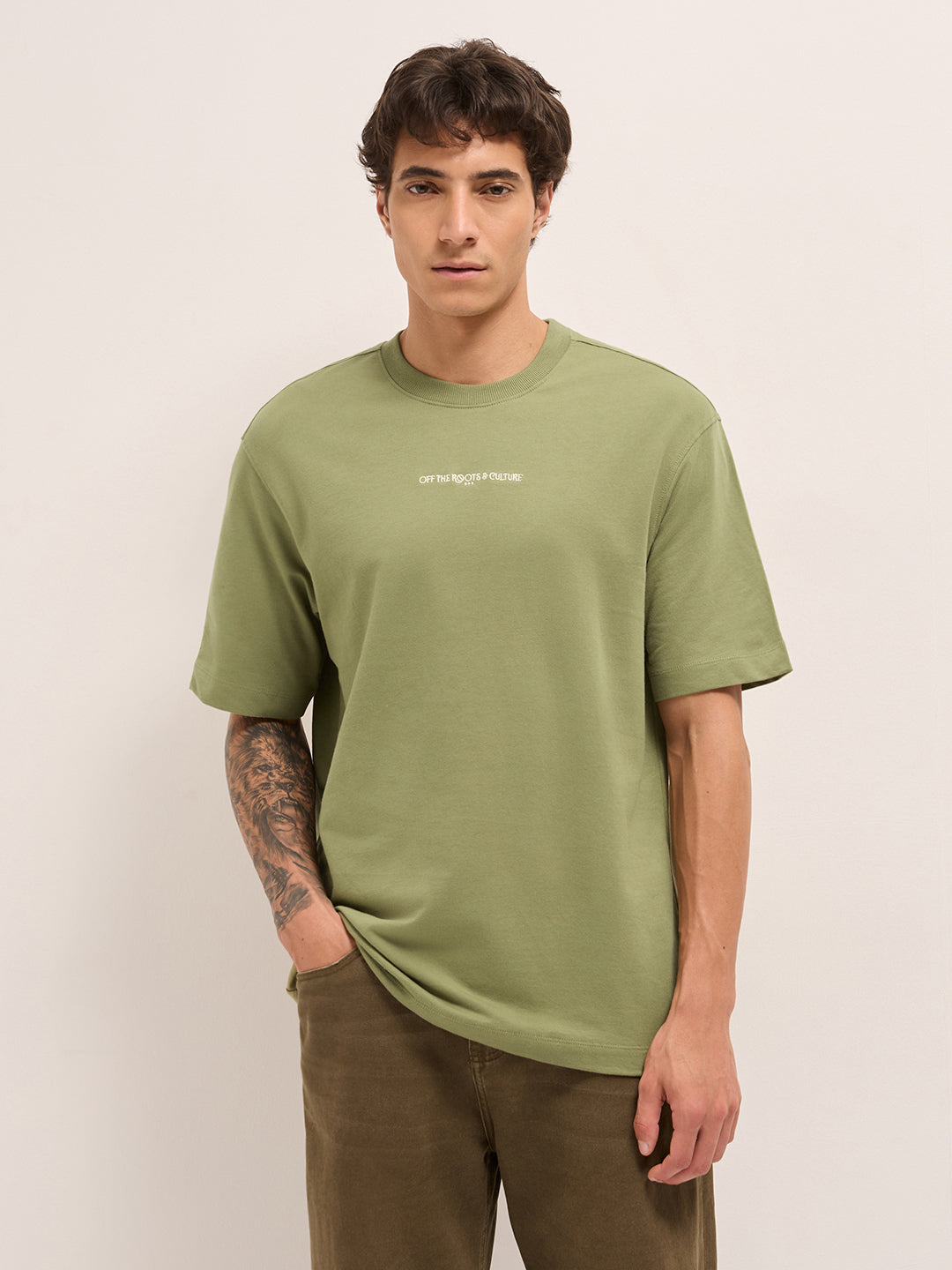 Men Pure Cotton T-Shirt