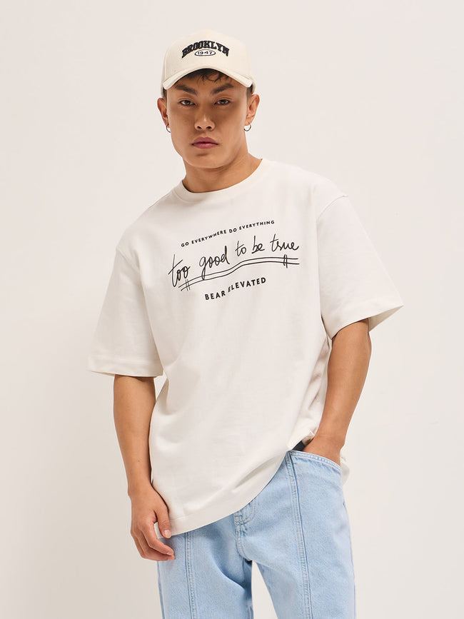 Men Shark Tank Limited Edition White Crew Tee