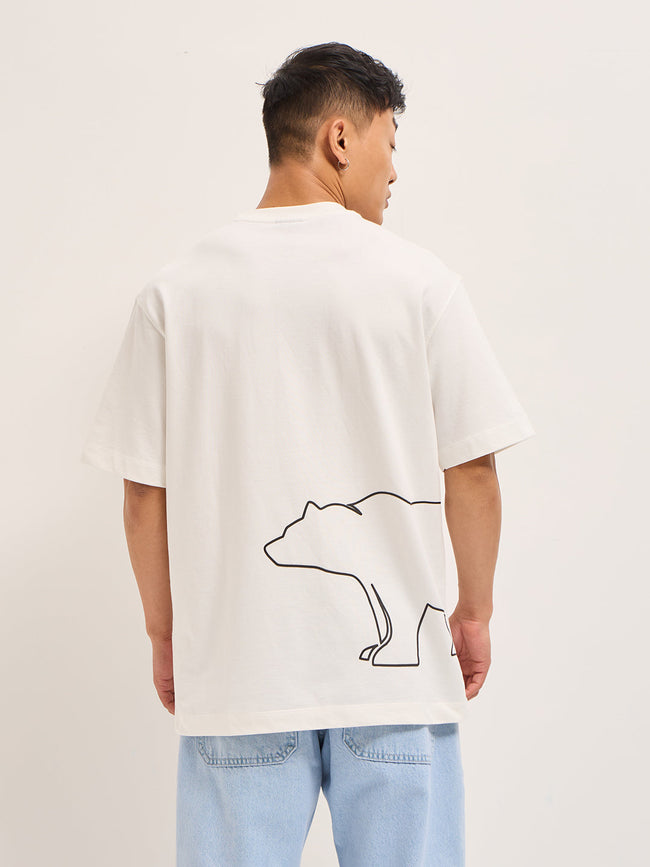 Men Shark Tank Limited Edition White Crew Tee