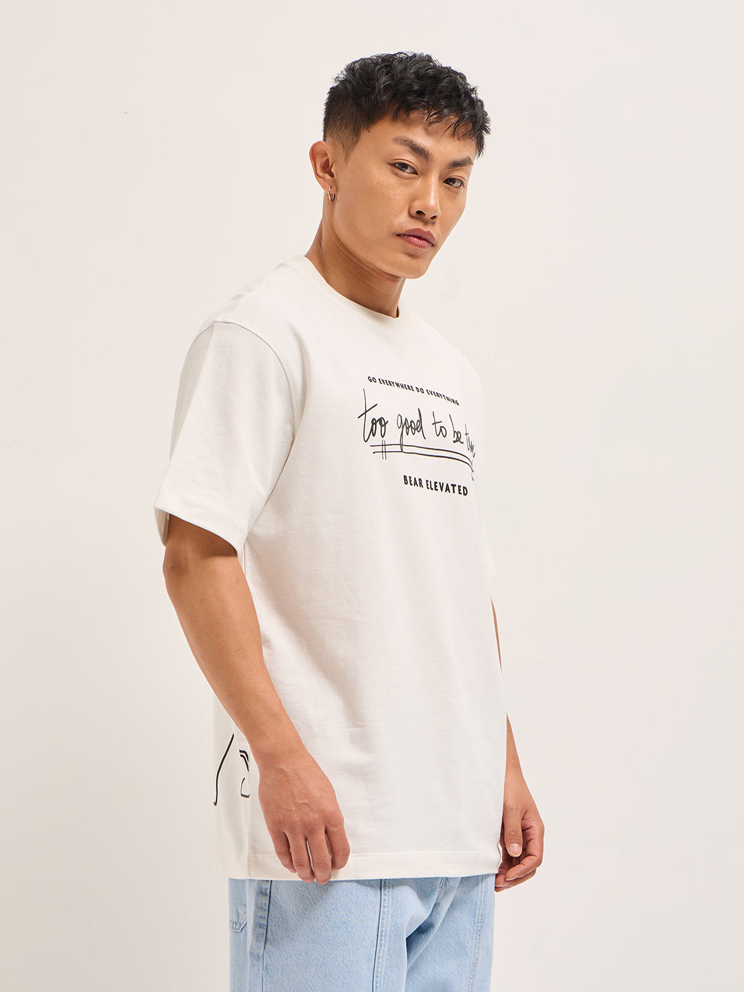 Men Shark Tank Limited Edition White Crew Tee