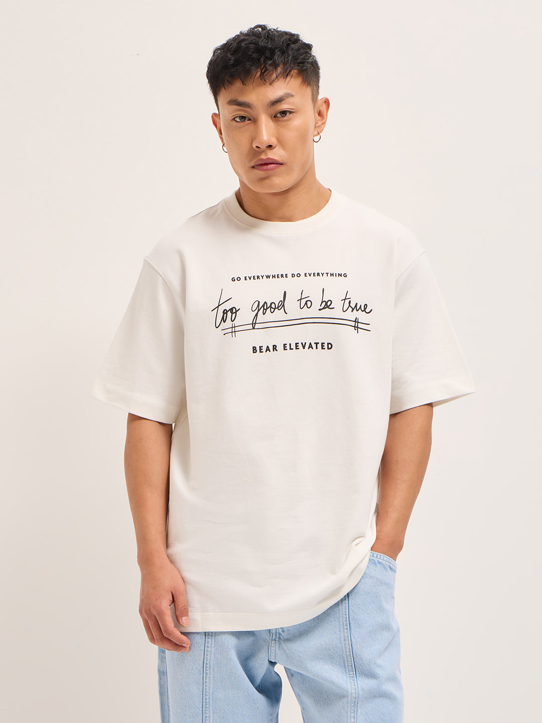 Men Shark Tank Limited Edition White Crew Tee